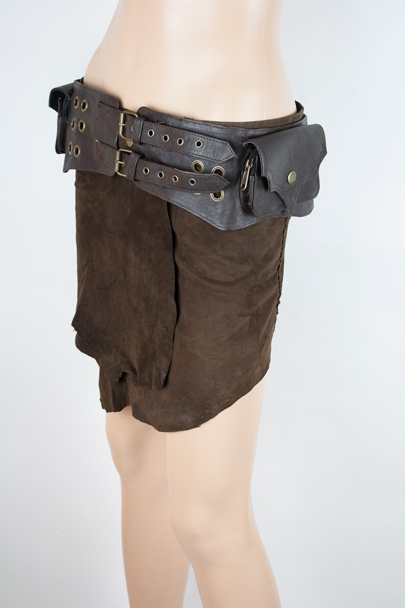 Burning Man Belt Steampunk Leather Utility Bag With Multi Pockets For Iphone 5 5s 6 6s Se 7 7ore Inugami 0019