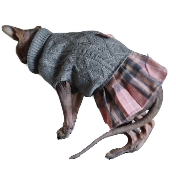 Sphynx Cat Clothes Tattoo Etsy