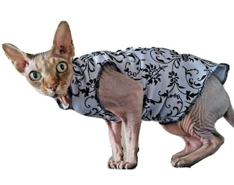 sizes ELEGANT muscle vest cat jumper for a Sphynx cat, Sphynx cat clothes, HOtsphynx, cat clothes
