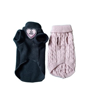 kitten set of 2 kitten clothes for a Sphynx cat,  Sphynx cat clothes, pet sweater, cat costume, cat clothes