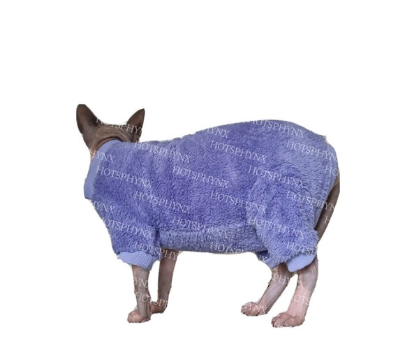 Sphynx Cat Jumpsuit: Stretchy Pet Clothes, 2 Colors