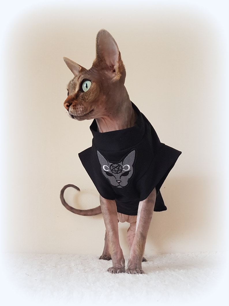 Fleece EVIL cat devil Sphynx cat clothes for a cat cat Etsy