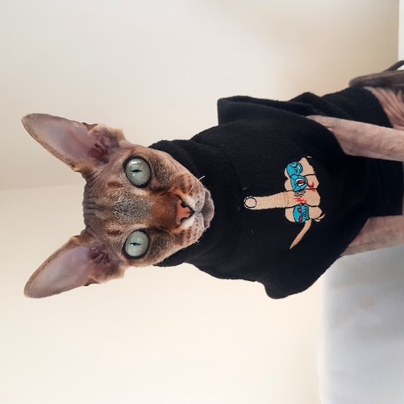 Salón de clases En consecuencia Galleta FINGER ropa para un gato sphynx ropa de gato Sphynx suéter - Etsy España Salón de clases En consecuencia Galleta FINGER ropa para un gato sphynx ropa de gato Sphynx suéter - Etsy España