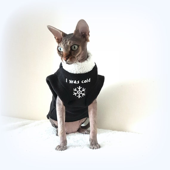 I WAS COLD ropa personalizada gatos Sphynx ropa para - Etsy España