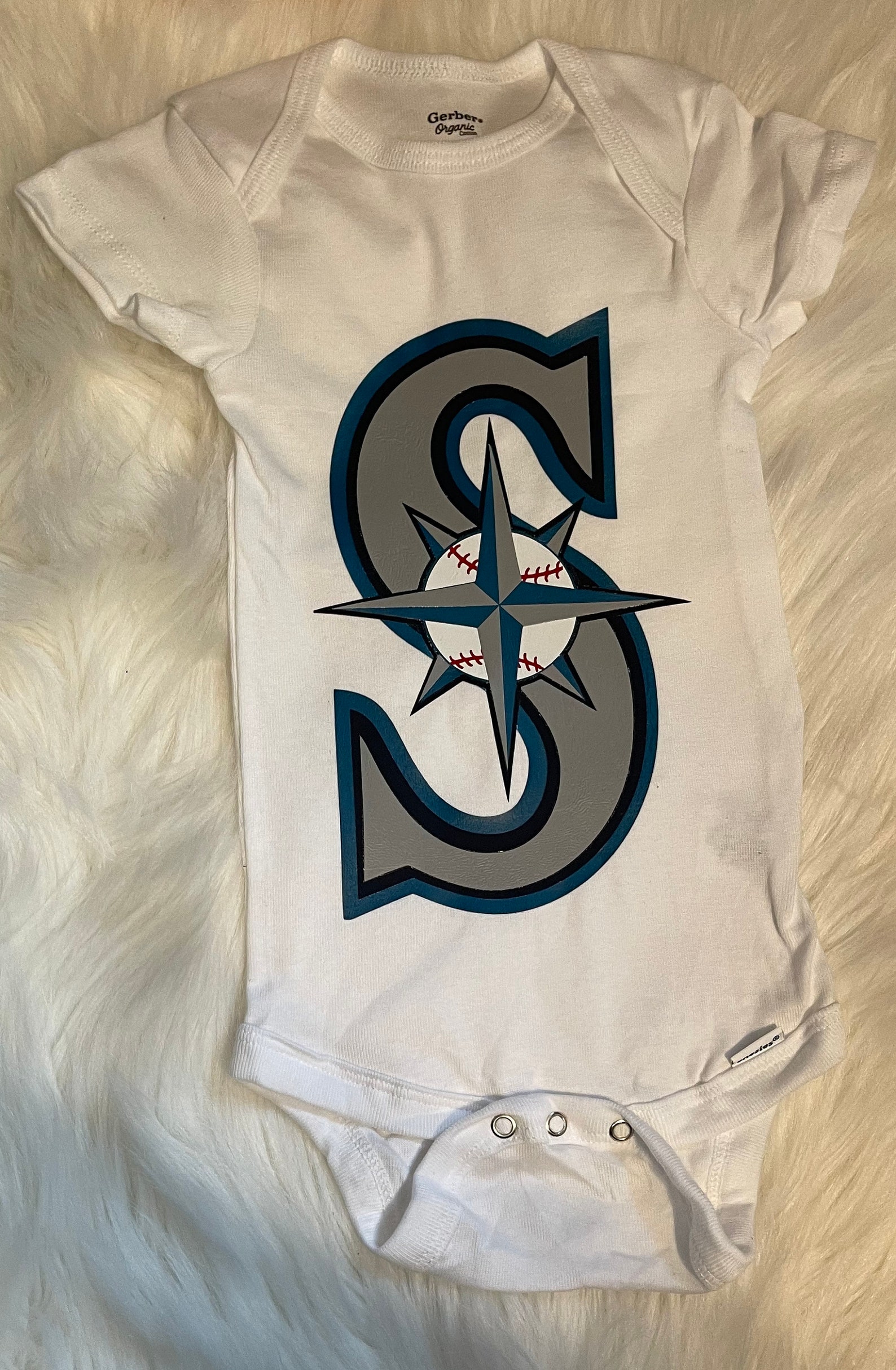 Seattle Mariners OnesieMariners Baby Gift Washington Etsy