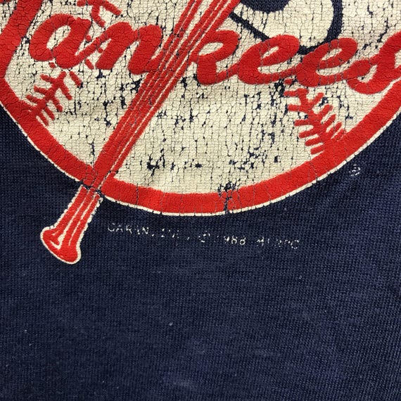 New York Yankees Baseball Tee Shirt 1988 // 1980s… - image 3