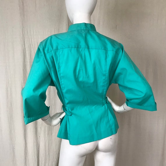 Turquoise Jacket 70s Vintage Willi of California … - image 2