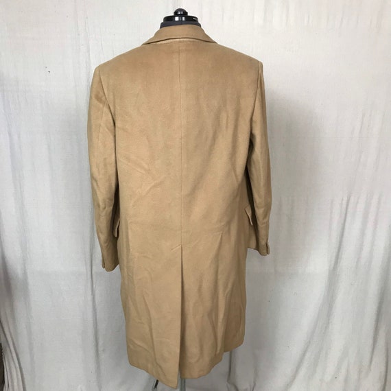 70s Cashmere Men's Coat Heavy Long Coat // Retro … - image 2