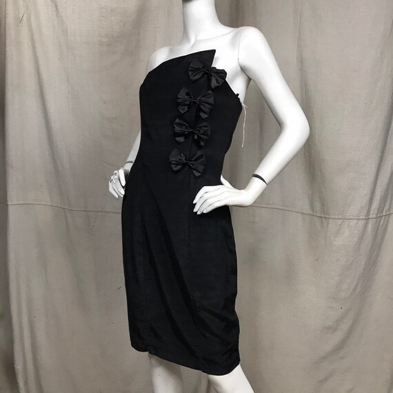80s Formal Dress Strapless // DEADSTOCK Vintage Pa