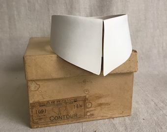 Detachable Collar Arrow Contour Size 16 Size 14 Size 13 3/4 Size 13 DEADSTOCK 20s Edwardian Tall Pointed Collar