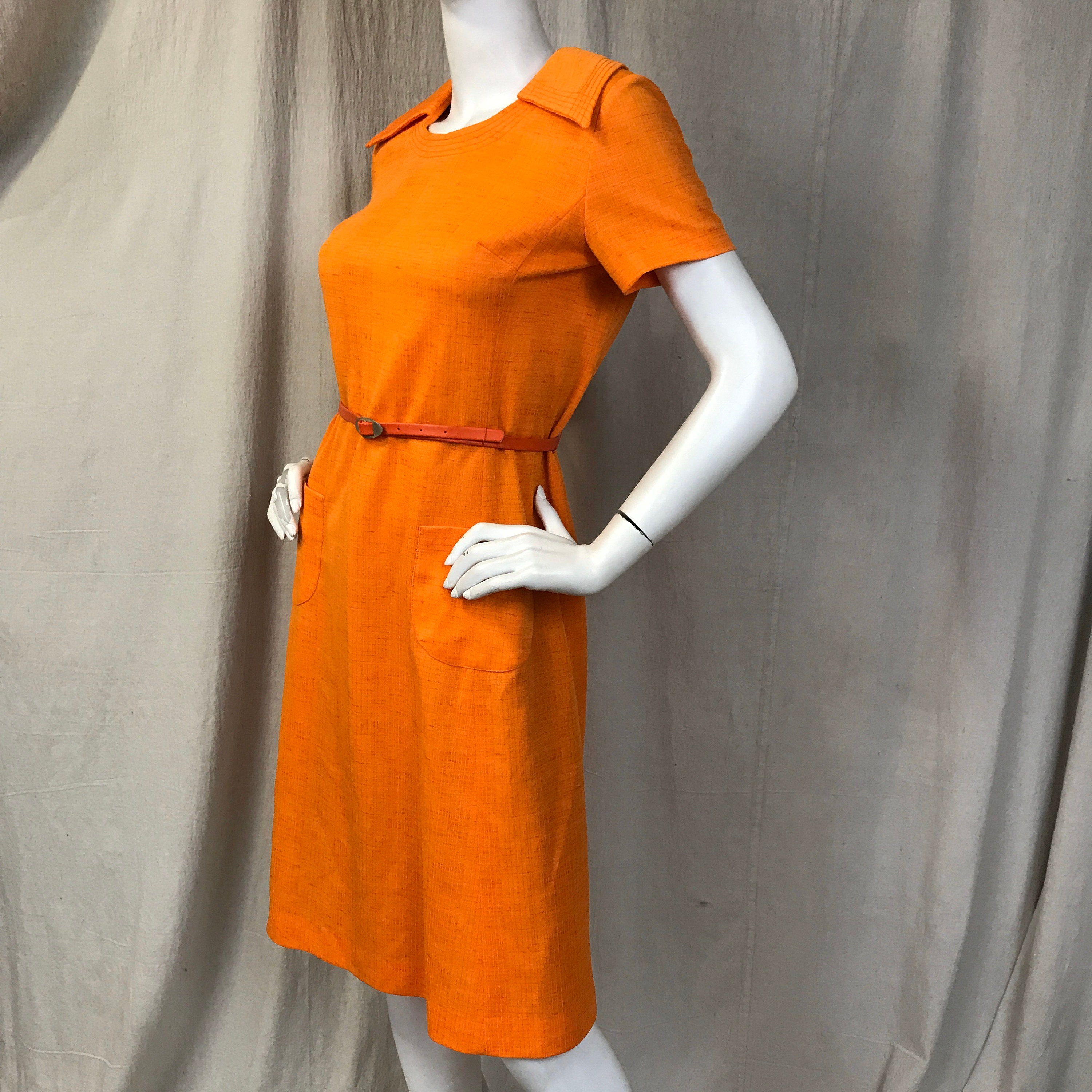 strapless open back dress Blood Orange High Neck Gathered Waist Detail Shift Dress – AX Paris main image 1