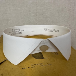 Detachable Collar Slidewell Shoreham 16 1/2 DEADSTOCK 20s Edwardian Open Collar