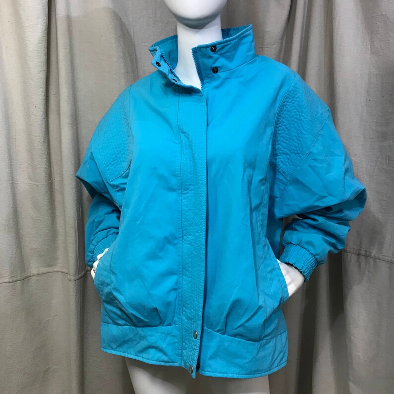 Sergio Valente 80s Jacket Slouchy Aqua Women's Large Blue | Etsy