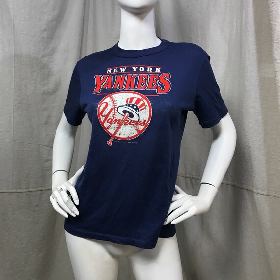 New York Yankees Baseball Tee Shirt 1988 // 1980s… - image 1