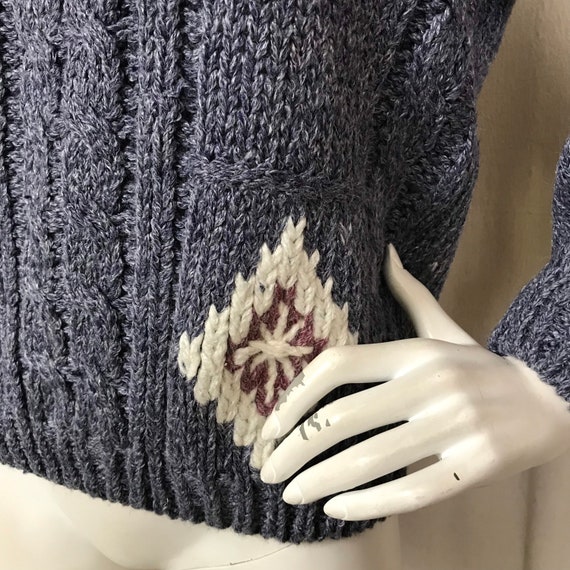 80s Sweater Vintage 80s 90s Hand Knit Shenanigans… - image 6