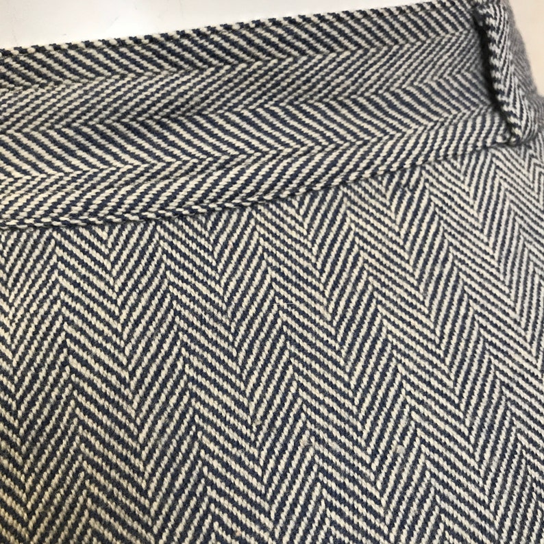 50s Skirt Herringbone Large Pocket Pencil Skirt Vintage Jackfin