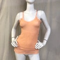 30s 40s Pink Camisole Vintage // NOS Size Medium 38 Peach Waffle Top