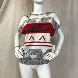Oversized Sweater 80s Novelty Large Extra Large // Slouchy Sweater DEADSTOCK Devon