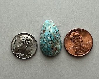 Cabujón de turquesa número 8 totalmente natural, peso total de 9 quilates, hermoso y raro de encontrar en la actualidad. N819
