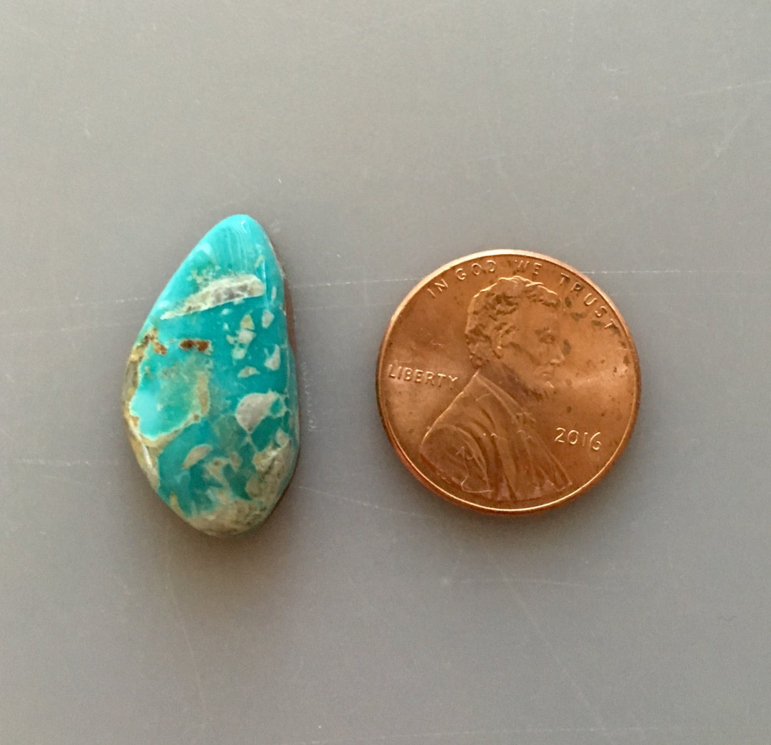 Turquoise Bleue Naturelle Brute Du Lac Carico - 109,80 Carats, Pierre Non Traitée, Slab