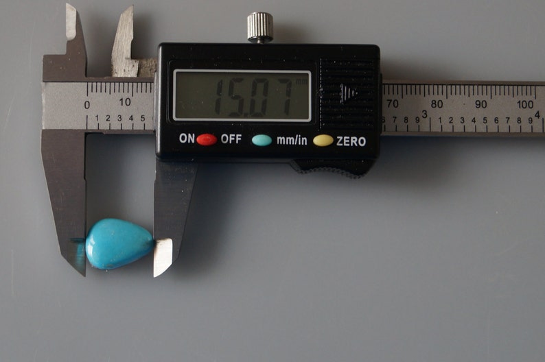 Morenci Blue Turquoise Natural Free Form Pear Cut Cabochon 6 Carat Cab Stone Untreated Gemstone Gems Jewelry Findings MC71