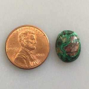 M276 Dark Green Freeform Cab Oval Natural Turquoise Cabochon from the Southwest Natural 6 Carat Cabs Stone Untreated Gems
