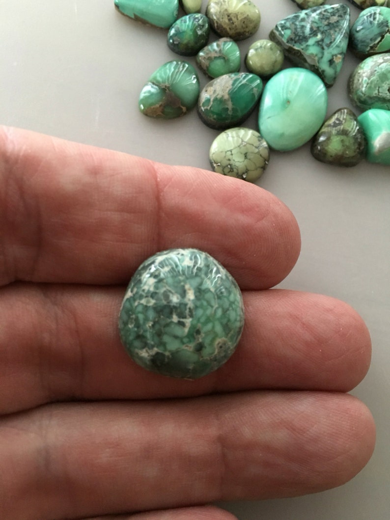High Grade Damale Turquoise Cabochon All Natural 18.5 Carat Etsy