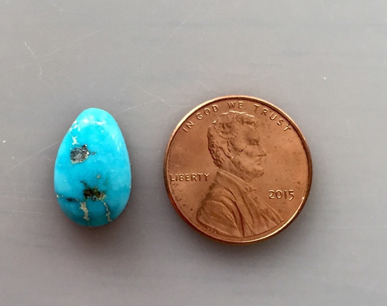 TM40 Natural Turquoise Mountain Turquoise Cabochon 6 Carat Cab Stone Untreated Gemstone Gems