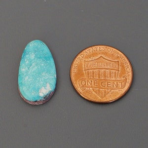 Natural Turquoise Light Blue Teardrop Cabochon from the Southwest Natural 6.5 Carats Cab Stone Lot Untreated Gemstone Gem Grade M78