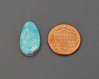Natural Turquoise Light Blue Teardrop Cabochon from the Southwest Natural 6.5 Carats Cab Stone Lot Untreated Gemstone Gem Grade M78