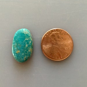 C368 Carico Lake Turquoise Cabochon Natural 11 Carat Cab Stone Untreated Gemstone Gems