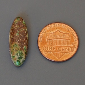 Natural Turquoise Green Brown Marquise Oval Cabochon from the Southwest Natural 9.5 Carats Cab Stone Lot Untreated Gemstone Gem Grade M54