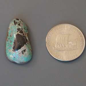 Natural Turquoise Blue Green Black Cabochon from the Southwest Natural 19.5 Carats Cab Stone Lot Untreated Gemstone Gem Grade M46
