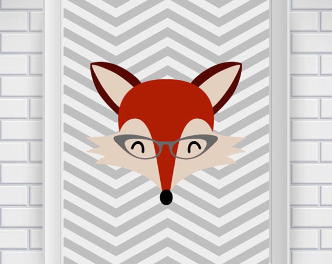 Fox Art Printable Fox Nursery Art Printable Fox Artwork Fox - Etsy