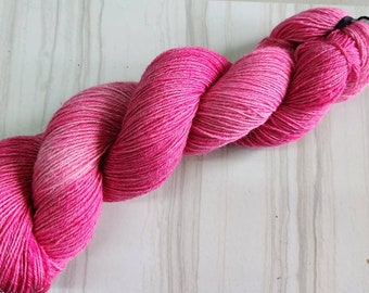 Finnsheep Sock Yarn Indie Dyed “Raspberry”