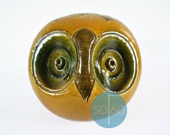 Vintage ceramic owl figure. Made by Studio 4, Italy. 1970's. Italy ceramics. Bitossi.