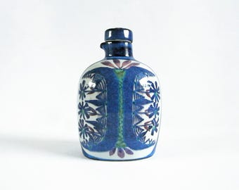 Royal Copenhagen Aluminia Tenera ceramic bottle. Designed by Marianne Johnson. Denmark. 1960's.
