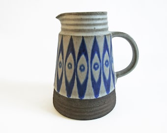 Thomas Toft vintage ceramic jug. Denmark. 1960's. Danish modern ceramic design.