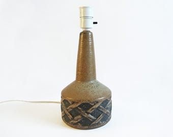 Søholm danish design ceramic lamp base. Bornholm, Denmark. 1960's.
