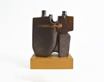 Claes Thell Vintage Keramik Skulptur. Höganäs, Schweden. Hergestellt für den Lions Club, Höganäs. 1980er Jahre.