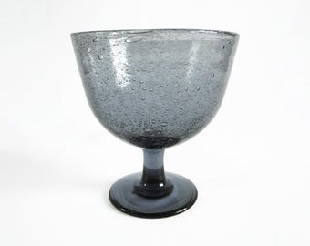 Erik Höglund Kosta bubble glass bowl / vase. Sweden, 1960s.