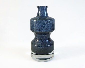Bo Borgström Oxid glass vase. Made by Aseda, Sweden. 1960's.