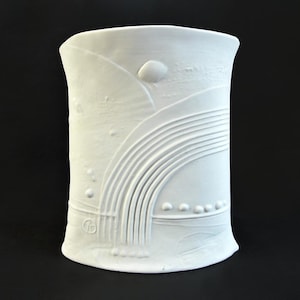 Bertil Vallien Rörstrand Terra ceramic vase. Sweden, 1970&#39;s. Large size!