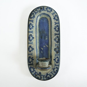 Marianne Starck ceramic wall hung candleholder. Made by Michael Andersen, Denmark. 1960&#39;s or 1970&#39;s.