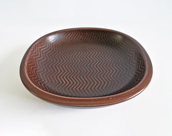 Nils Thorsson Marselis bowl made by Aluminia (Royal Copenhagen), Denmark. 1950s.