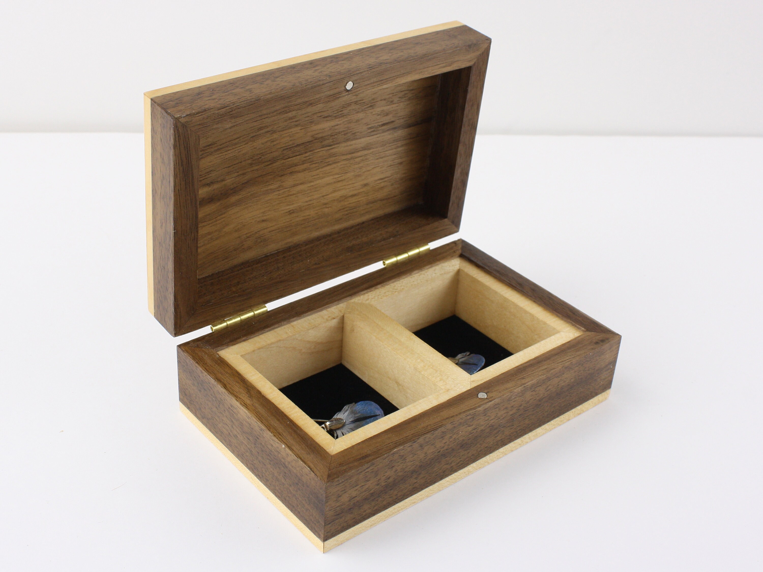 Handmade Solid Walnut Jewelry Box Etsy