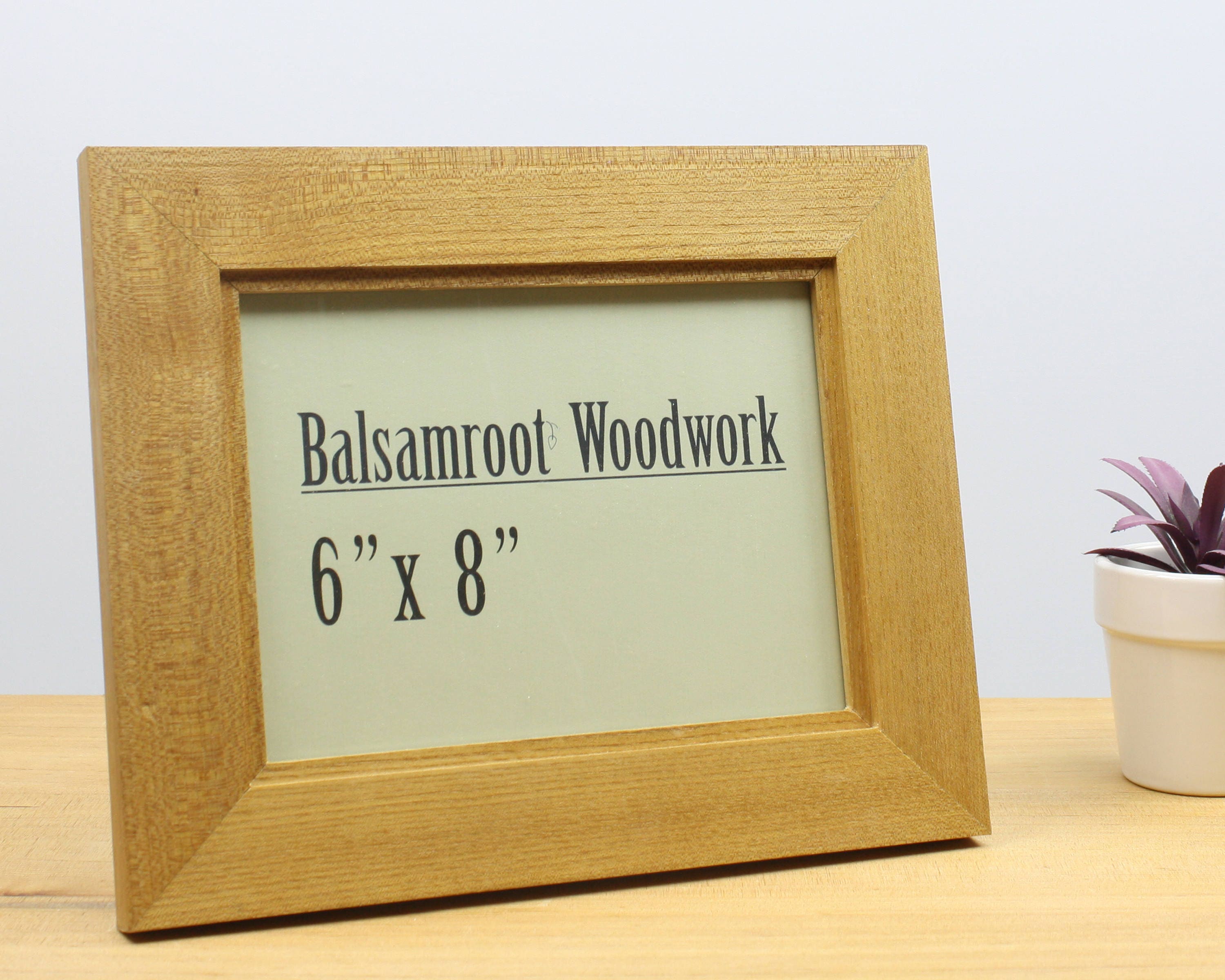 6x8 picture frame elm wood photo frame 6x8 frame wood Etsy