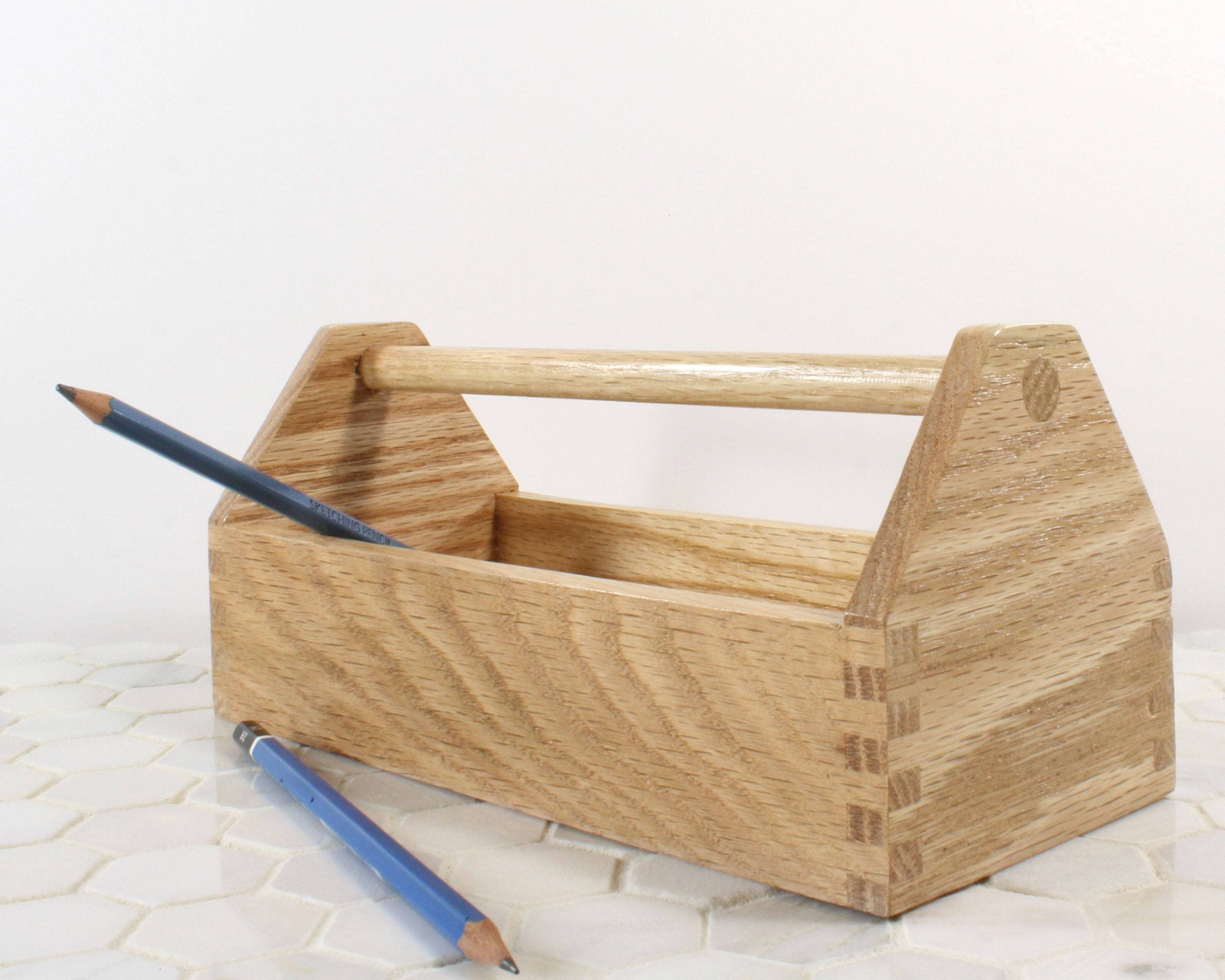 mini tool box desk organizer desk decoration oak box Etsy