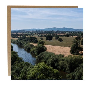 Carte Malvern Hills - Carte vierge - carte d'anniversaire Malvern View - Carte Malvern Hills View - Carte Malvern Hills - Malvern Worcestershire