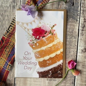 Le jour de votre mariage - carte de mariage - félicitations pour votre mariage